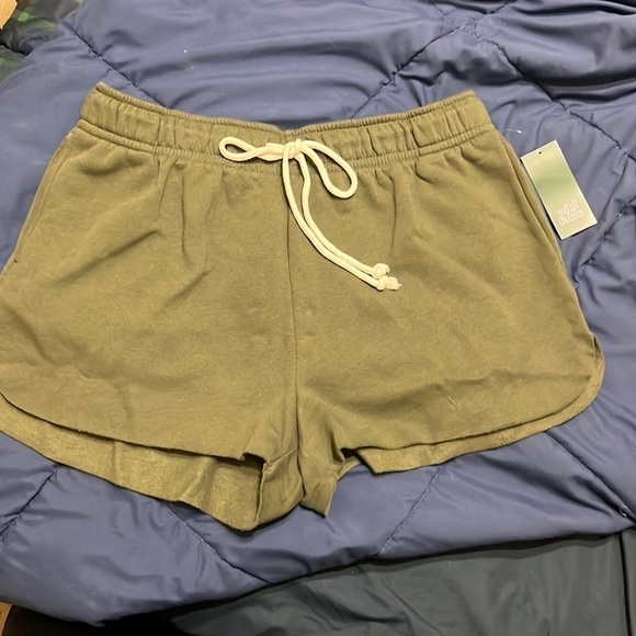 wild fable Pants - - High rise fleece shorts olive.NWT Wild Fable. With pockets and draw stri…